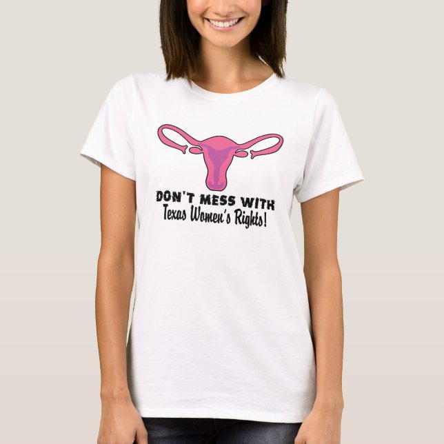T-shirt de droits de la femme du Texas (Devant)