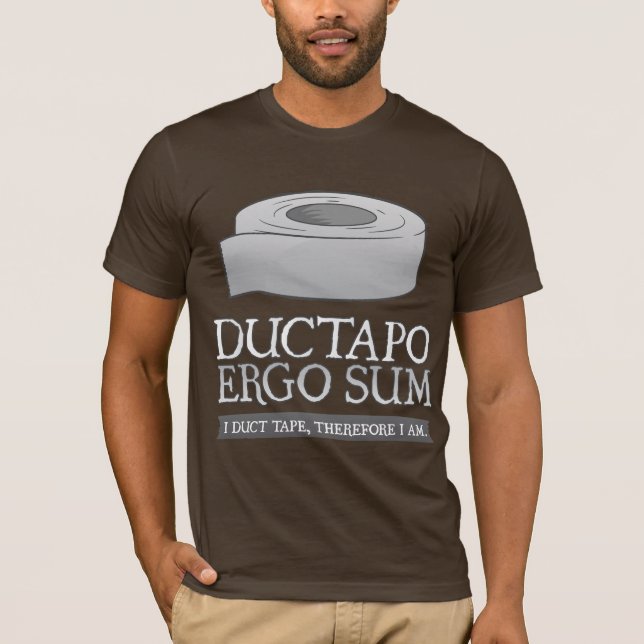 T-shirt De Ductapo somme donc.  I ruban adhésif, donc moi (Devant)