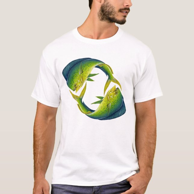 T-shirt de duo de Dolphinfish (Devant)