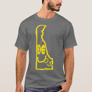 T-shirt DE Eyes Delaware Grunge Souriant Visage noir Backg