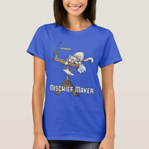 T-shirt de fabricant de trompe de chat blanc