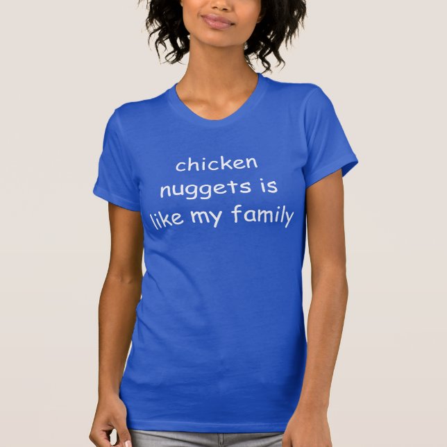 T-shirt de famille de pépites de poulet (Devant)