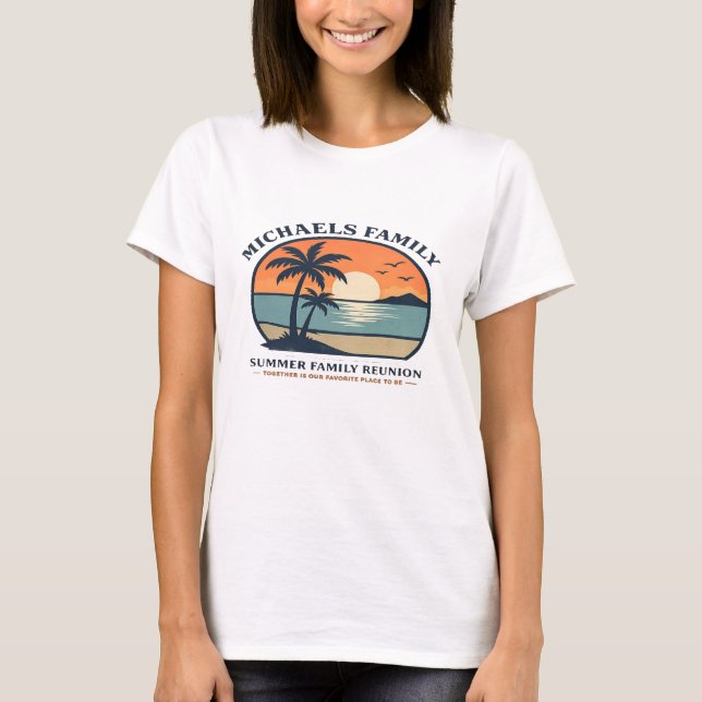 T-Shirt de famille ÉTÉ (Devant)