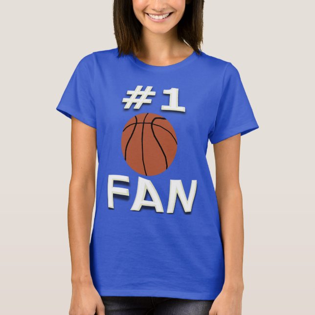 T-shirt de fan de basket-ball #1 (Devant)