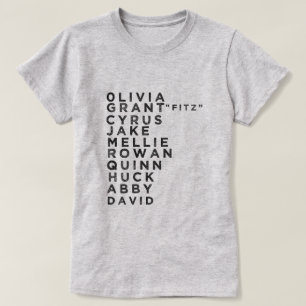 T-SHIRT DE FAN DE CARACTÈRE DE SCANDALE