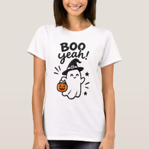 T-Shirt de fantôme d'Halloween, chapeau de sorcièr