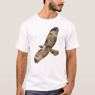 T-shirt de faune d'oiseau de faucon coupé la queue