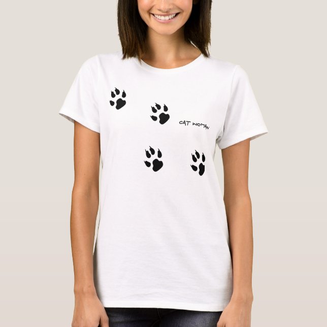 T-shirt de femme de chat (Devant)