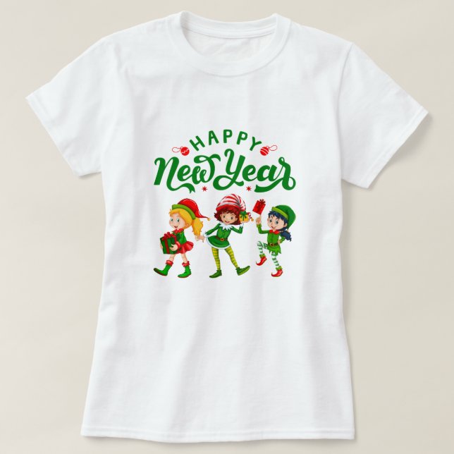 t-shirt de femme pour Noël . Merry Christmas (Design devant)