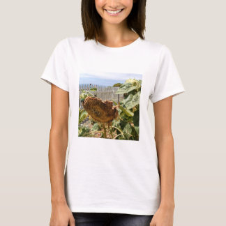 T-shirt de femmes avec la photo du tournesol