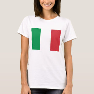 T-shirt de femmes avec le drapeau de l'Italie