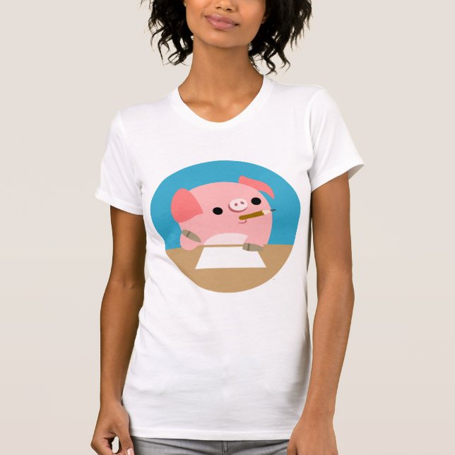 T-shirt de femmes bloc de bande dessinée du "de (Devant)