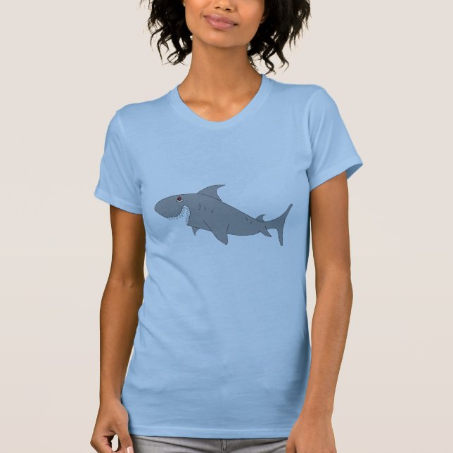 T-shirt de femmes de requin (Devant)