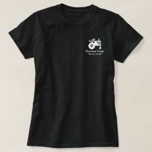 T-shirt de ferme de famille avec le logo