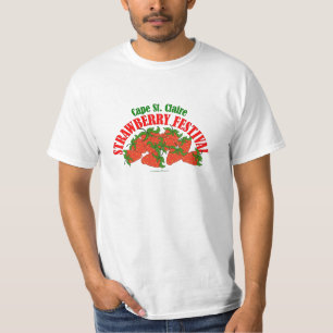T-shirt de festival de fraise de St Claire de cap