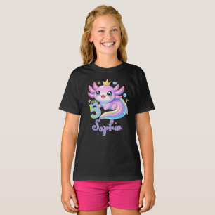 T-shirt de fête d'anniversaire amusant Axolotl Alo