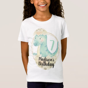 T-shirt de fête d'anniversaire avec dinosaure mign