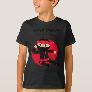 T-shirt de fête d'anniversaire pour enfants ninja