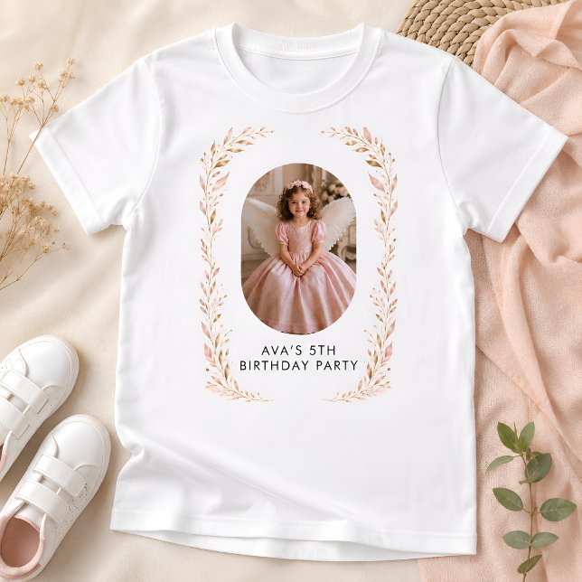 T-Shirt de fête d'anniversaire pour princesse ange (Créateur téléchargé)