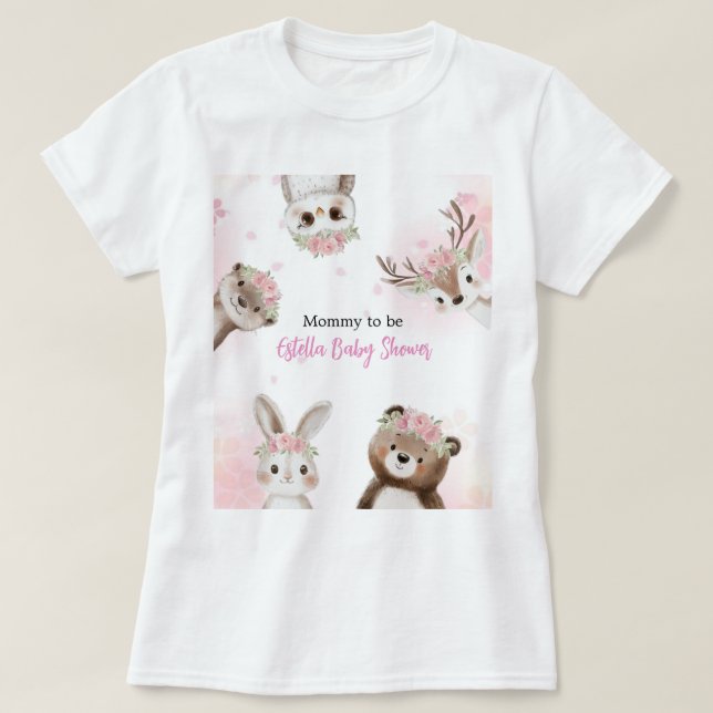 T-Shirt de Fête de Bébé en Bois Clair pour Future  (Design devant)