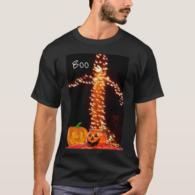 T-Shirt de fête de Halloween avec citrouilles (Devant)
