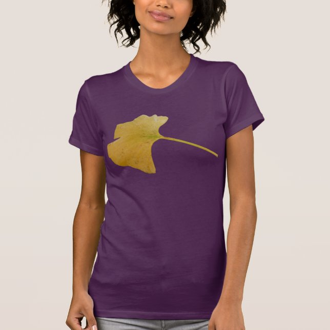 T-shirt de feuille de ginkgo biloba (Devant)
