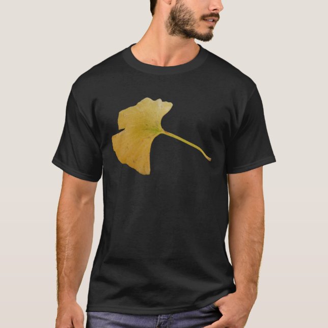 T-shirt de feuille de ginkgo biloba (Devant)