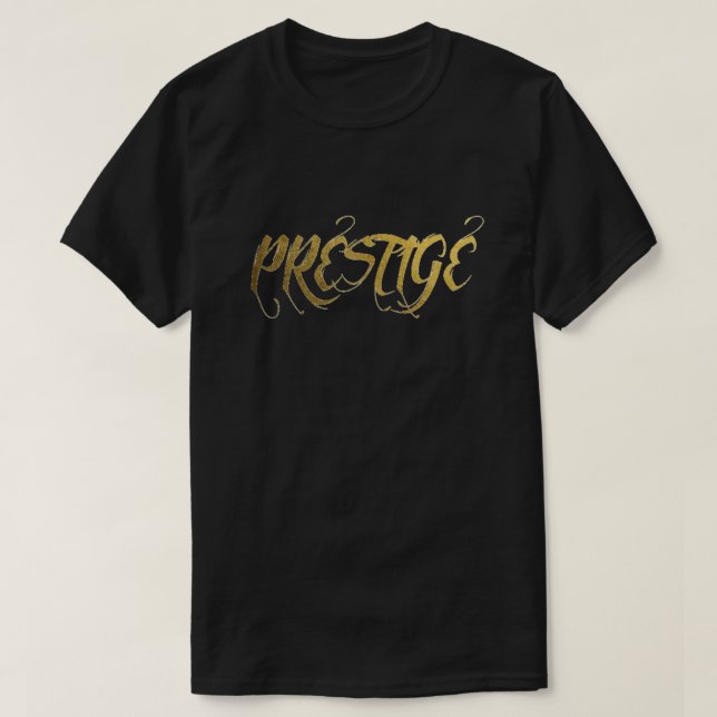 T-shirt de feuille d'or de prestige (Design devant)