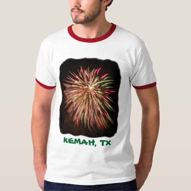 T-shirt de feux d'artifice - Kemah (Devant)