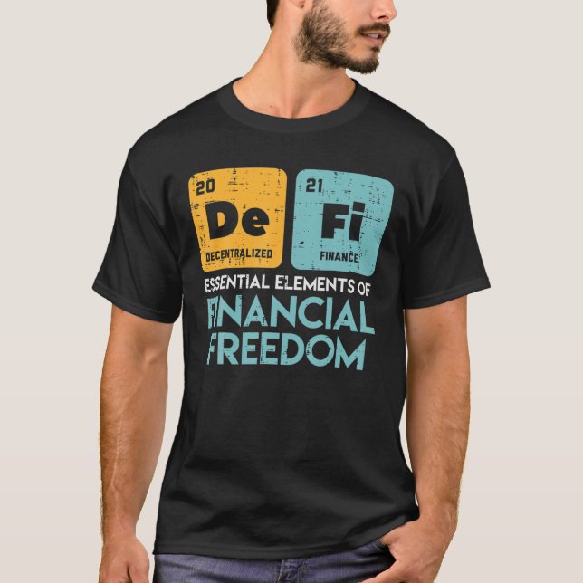 T-shirt De Fi Decentrentrentrique Finance Crypto Stock Exc (Devant)