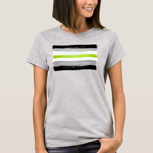 T-Shirt de Fierté Agender (Devant)