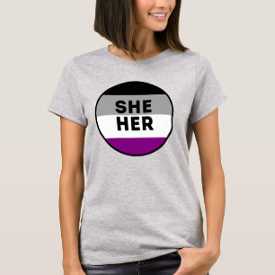 T-Shirt de fierté asexeuse Elle/Son