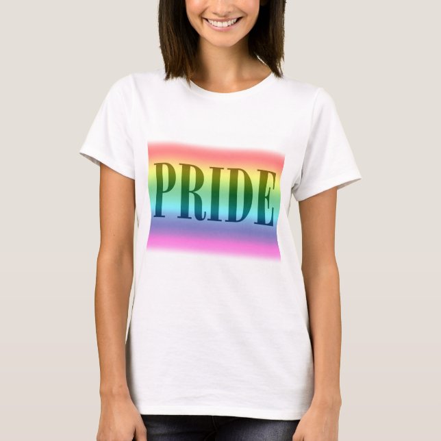 T-shirt de fierté de l'arc-en-ciel des femmes (Devant)