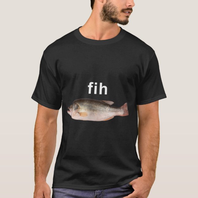 T-Shirt de Fih Meme de Poisson Mal Orthographié â€ (Devant)