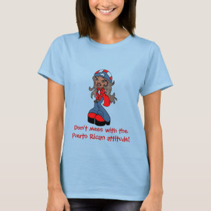 T-shirt de fille d'attitude