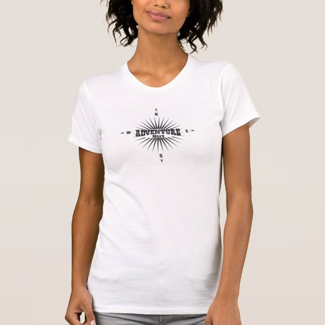 T-shirt de fille d'aventure (Devant)
