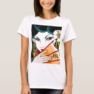 T-shirt de fille de geisha