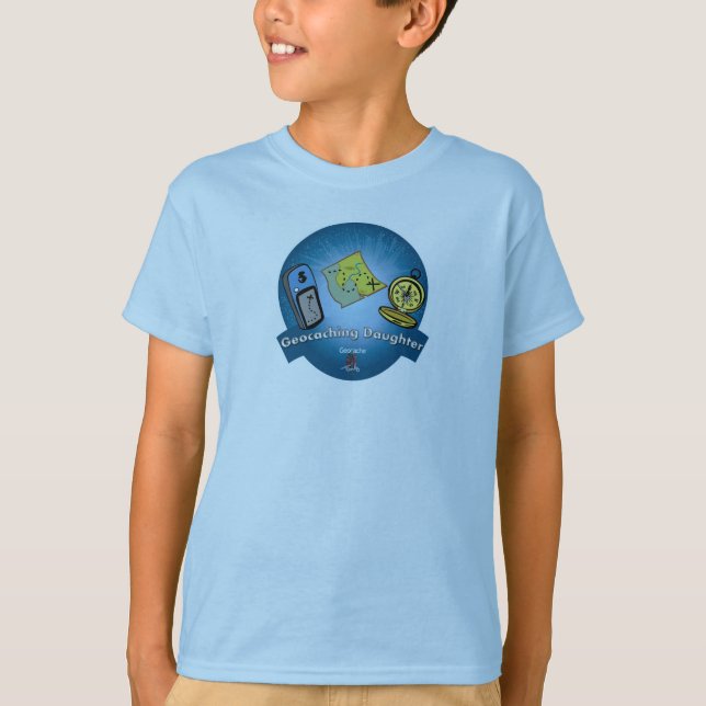 T-shirt de fille de Geocaching (Devant)