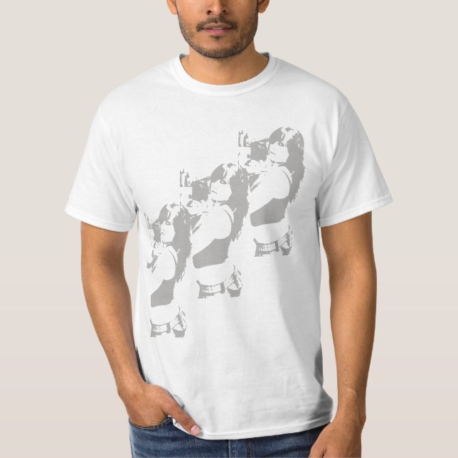 T-shirt de fille de l'objet superflu trois (Devant)