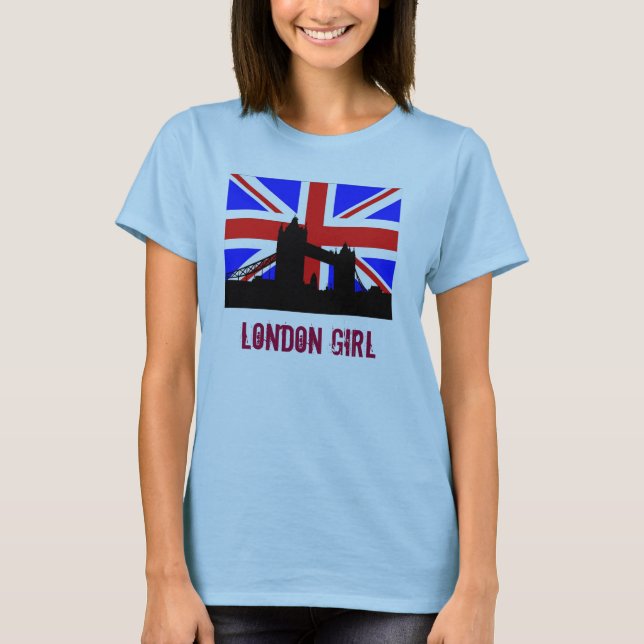 T-shirt de fille de Londres (Devant)