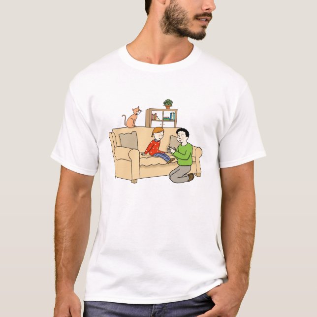 T-shirt de fille de père (Devant)