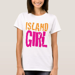 T-shirt de fille d'île