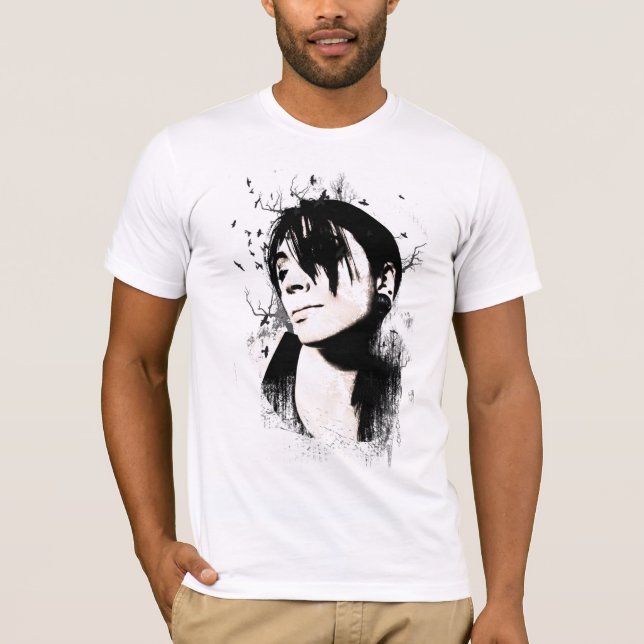 T-shirt de fille d'oiseau (Devant)