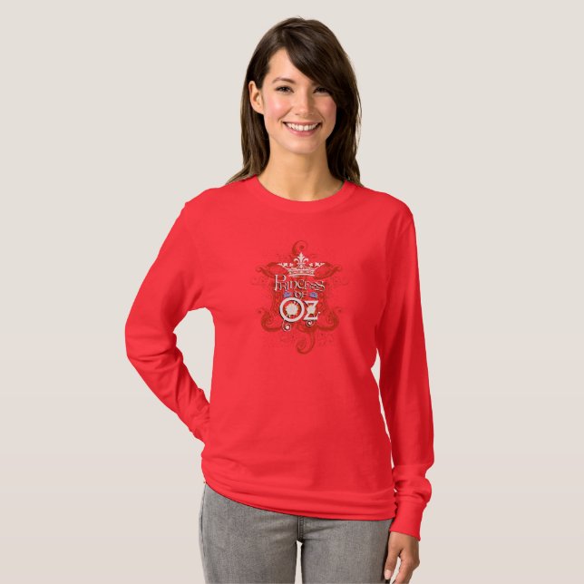 T-shirt de fille Princesse d'Oz (Devant entier)