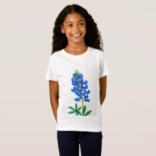 T-shirt de filles Bluebonnet étoile Lone