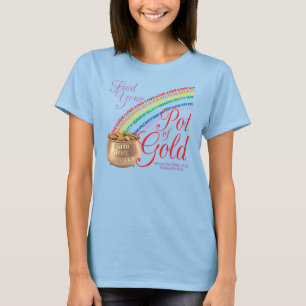 T-shirt de filles d'arc-en-ciel