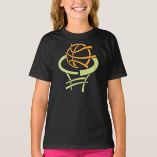 T-shirt de filles de basket-ball et de filet