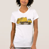 T-shirt de filles de construction du camion à