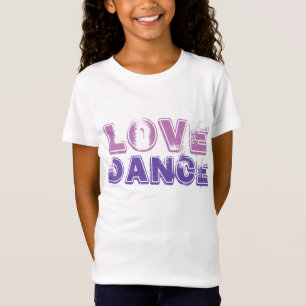 T-shirt de filles de danse d'amour