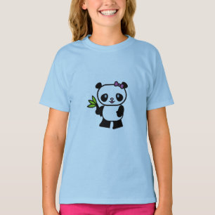 T-shirt de filles de panda